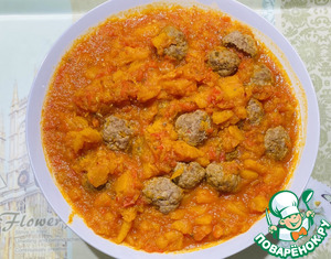 Фрикадельки в тыквенном соусом Фрикадельки в тыквенном соусом