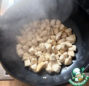 Спагетти из цуккини с курицей