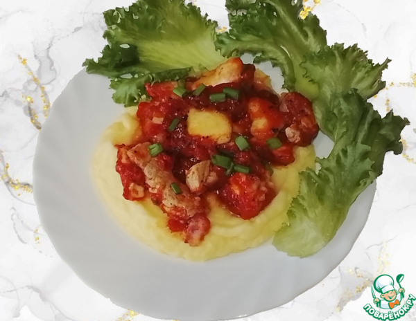 Свинина в томатном соусе по-итальянски Свинина в томатном соусе по-итальянски