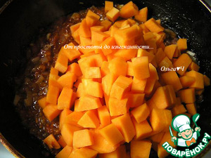 Фасоль с тыквой и яблоком