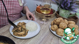 Фрикасе из цуккини и курицы