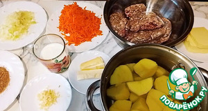 Картофельная запеканка с фаршем Аши Парментье