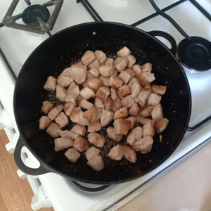 Мясо, тушеное со сметаной