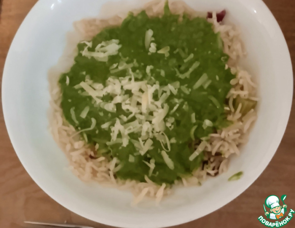 Ризото с соусом "Закуска монстра" Ризото с соусом "Закуска монстра"